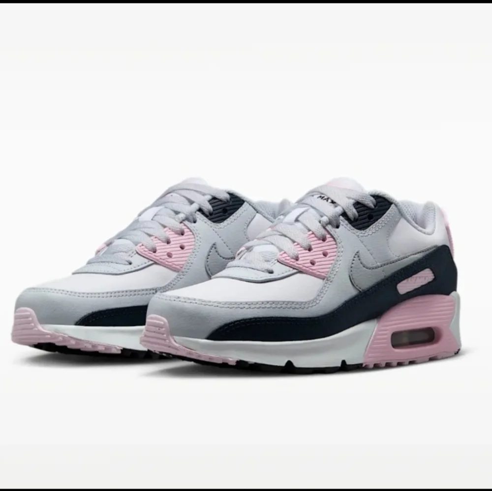 Bling Nike Air Max 90 Girls Sneakers Shoes Customized with Crystals Pink Gray
